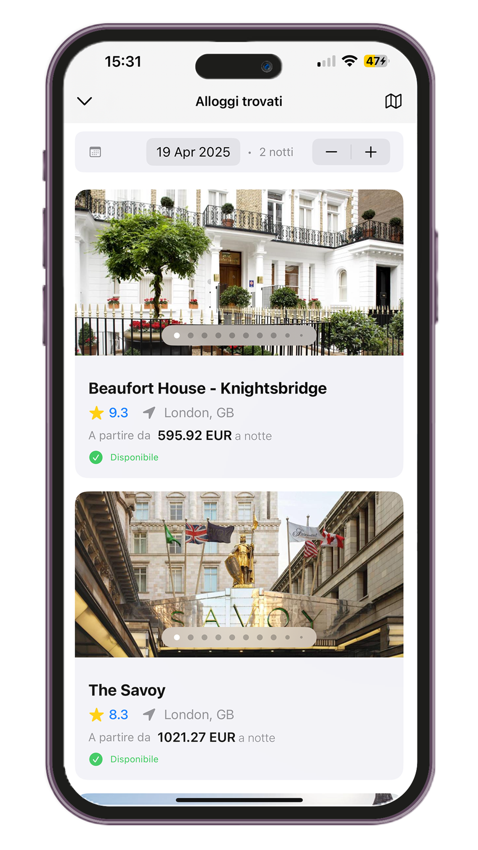 Cerca e prenota alberghi